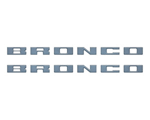 Tufskinz Bronco Running Board Letter Inserts/Overlays Fits 2021-2025 Ford Bronco