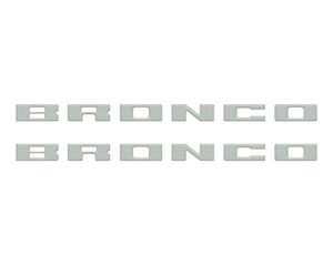 Tufskinz Bronco Running Board Letter Inserts/Overlays Fits 2021-2025 Ford Bronco
