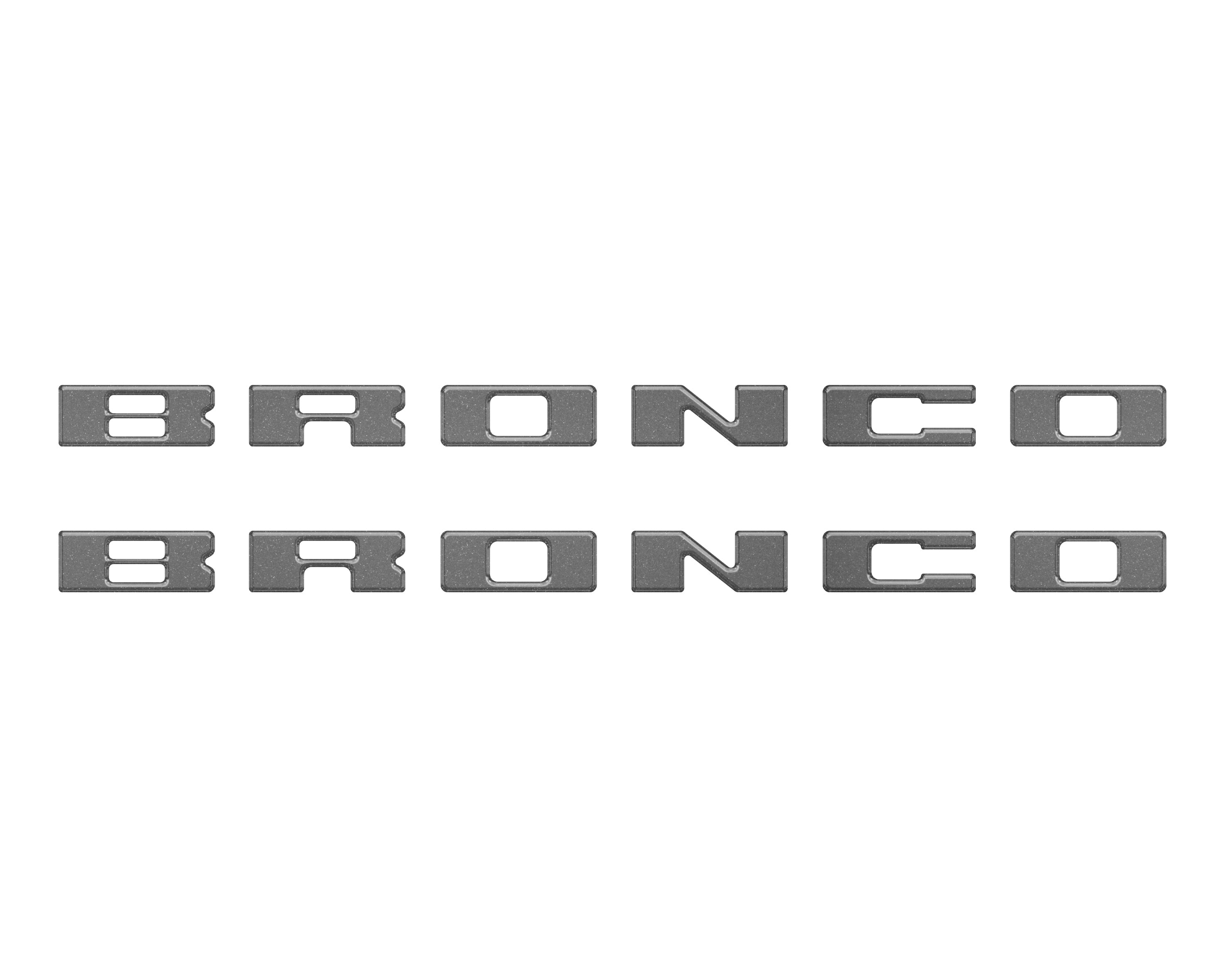 Tufskinz Bronco Running Board Letter Inserts/Overlays Fits 2021-2025 Ford Bronco