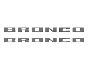 Tufskinz Bronco Running Board Letter Inserts/Overlays Fits 2021-2025 Ford Bronco