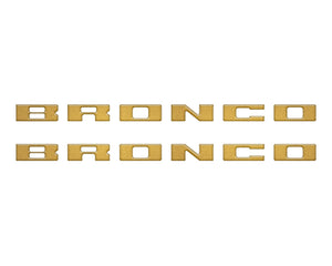 Tufskinz Bronco Running Board Letter Inserts/Overlays Fits 2021-2025 Ford Bronco