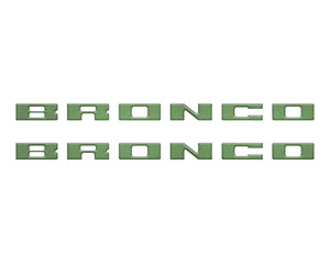 Tufskinz Bronco Running Board Letter Inserts/Overlays Fits 2021-2025 Ford Bronco