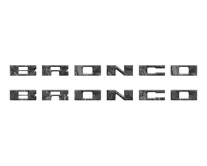 Tufskinz Bronco Running Board Letter Inserts/Overlays Fits 2021-2025 Ford Bronco