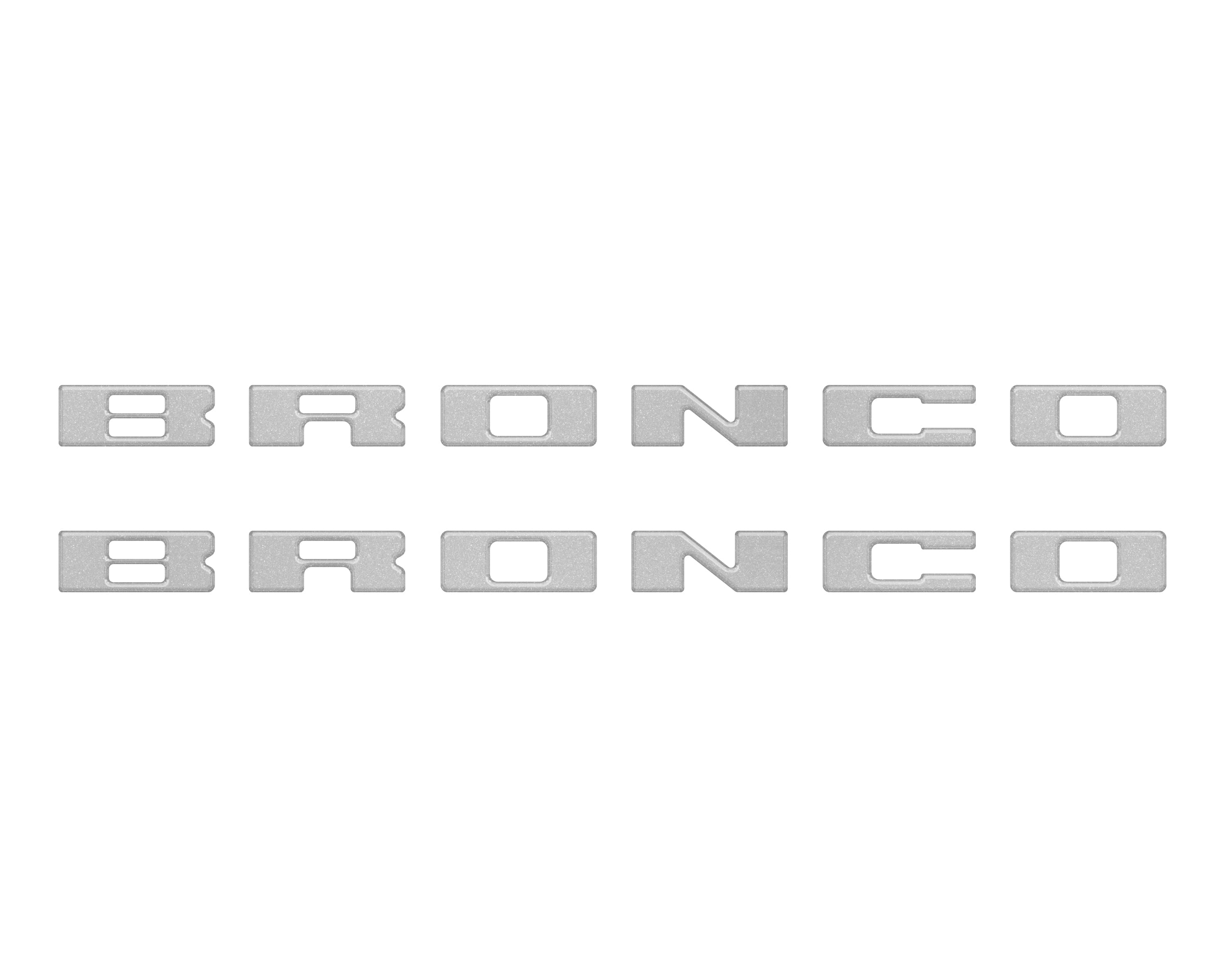 Tufskinz Bronco Running Board Letter Inserts/Overlays Fits 2021-2025 Ford Bronco