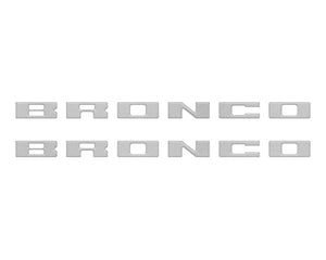Tufskinz Bronco Running Board Letter Inserts/Overlays Fits 2021-2025 Ford Bronco