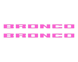 Tufskinz Bronco Running Board Letter Inserts/Overlays Fits 2021-2025 Ford Bronco