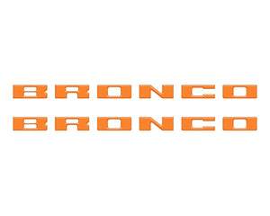 Tufskinz Bronco Running Board Letter Inserts/Overlays Fits 2021-2025 Ford Bronco
