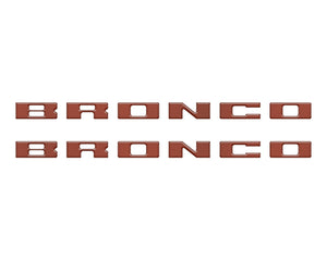 Tufskinz Bronco Running Board Letter Inserts/Overlays Fits 2021-2025 Ford Bronco