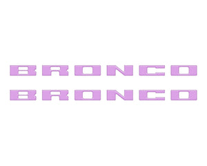 Tufskinz Bronco Running Board Letter Inserts/Overlays Fits 2021-2025 Ford Bronco
