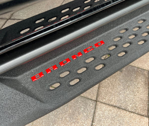 Tufskinz Bronco Running Board Letter Inserts/Overlays Fits 2021-2025 Ford Bronco