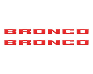 Tufskinz Bronco Running Board Letter Inserts/Overlays Fits 2021-2025 Ford Bronco