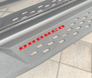 Tufskinz Bronco Running Board Letter Inserts/Overlays Fits 2021-2025 Ford Bronco