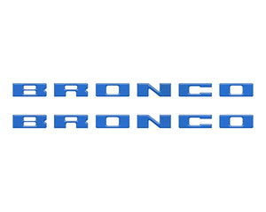 Tufskinz Bronco Running Board Letter Inserts/Overlays Fits 2021-2025 Ford Bronco