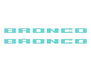 Tufskinz Bronco Running Board Letter Inserts/Overlays Fits 2021-2025 Ford Bronco