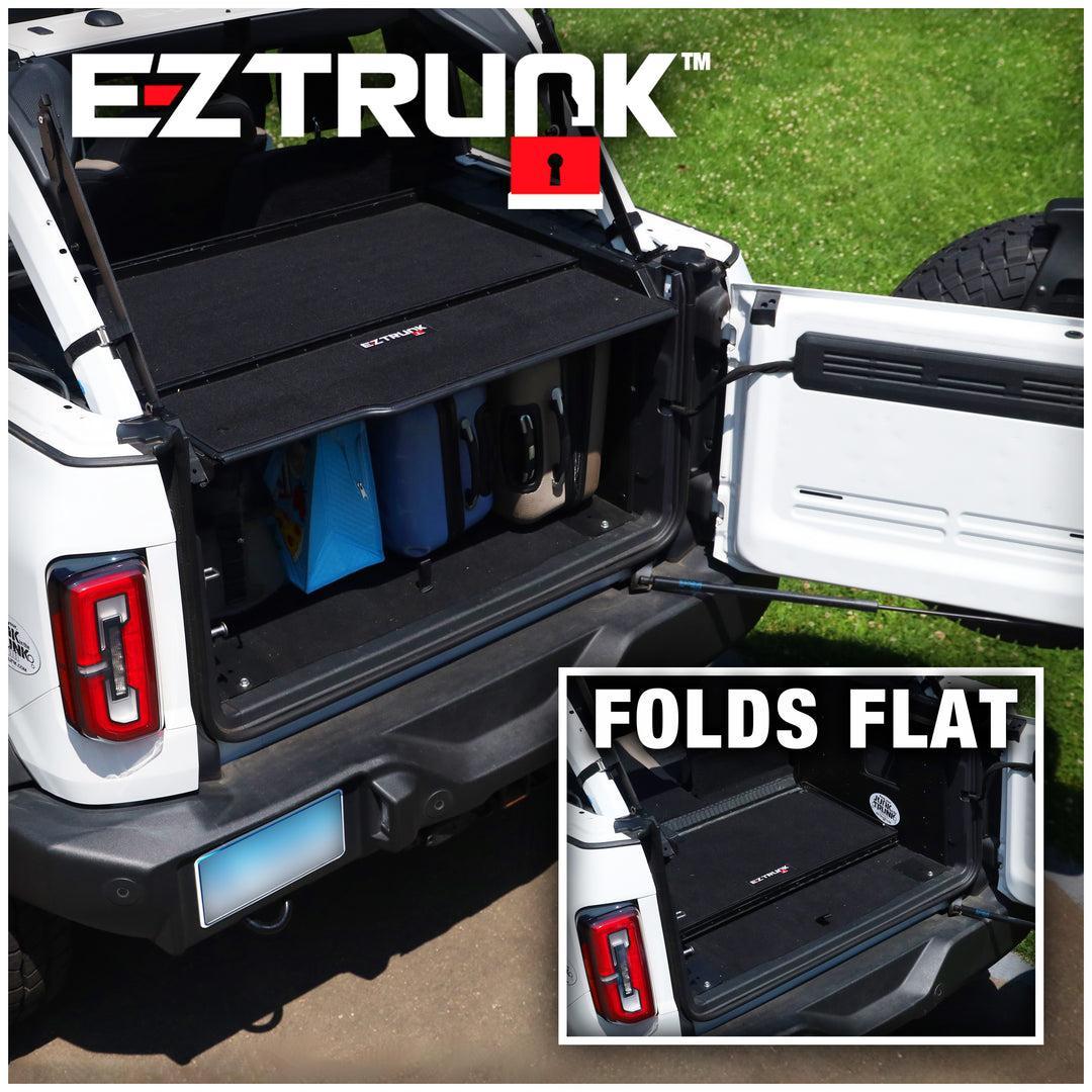 EZ4x4 Extreme EZTrunk Folding Trunk Cargo Storage Security for 2021+ Ford Bronco 4 Door