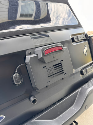 Buckle Up Off-Road Spare Tire Delete for 2021+ Ford Bronco with Optional License Plate Relocation | bub6gdelete