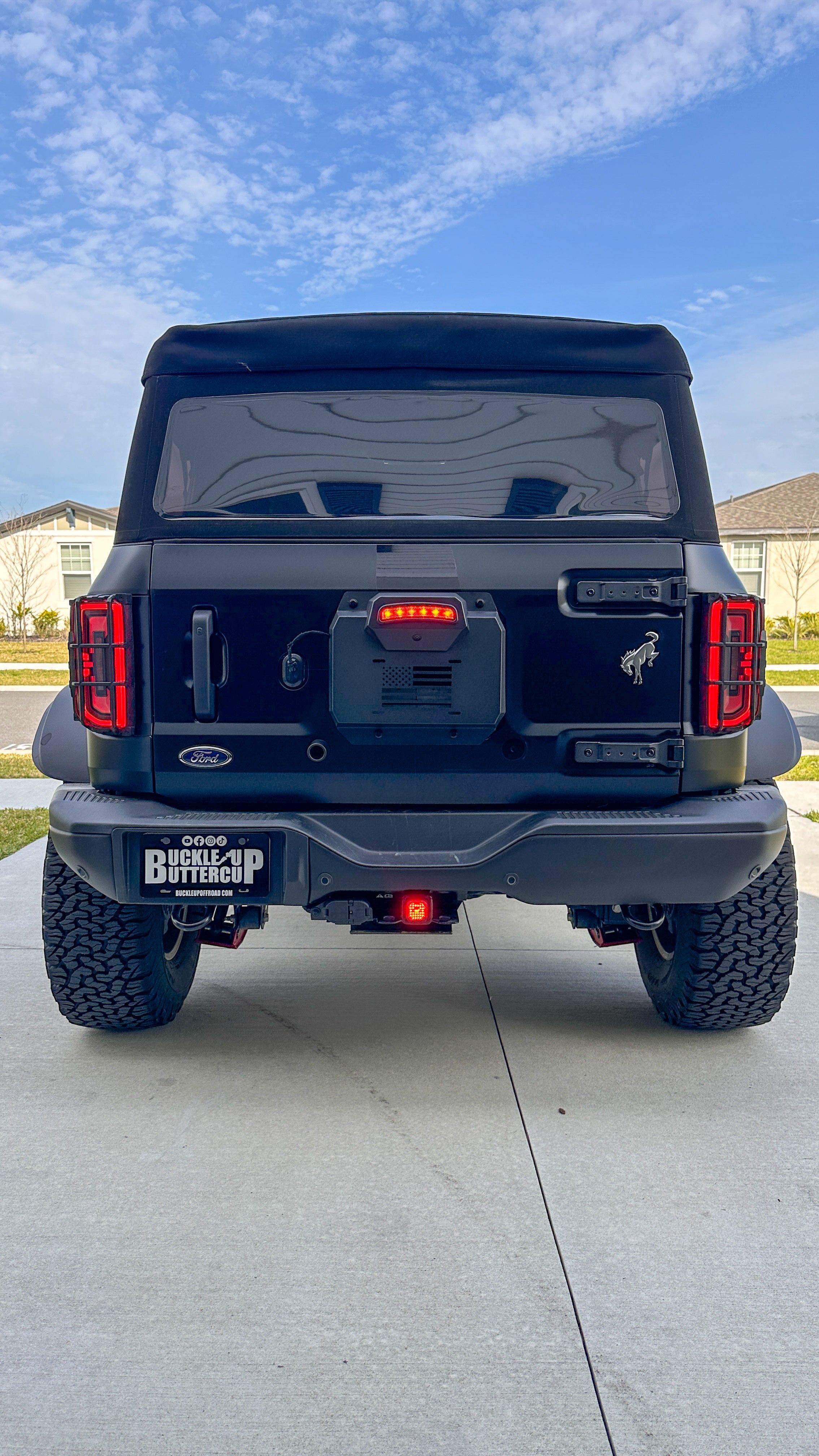 Buckle Up Off-Road Spare Tire Delete for 2021+ Ford Bronco with Optional License Plate Relocation | bub6gdelete