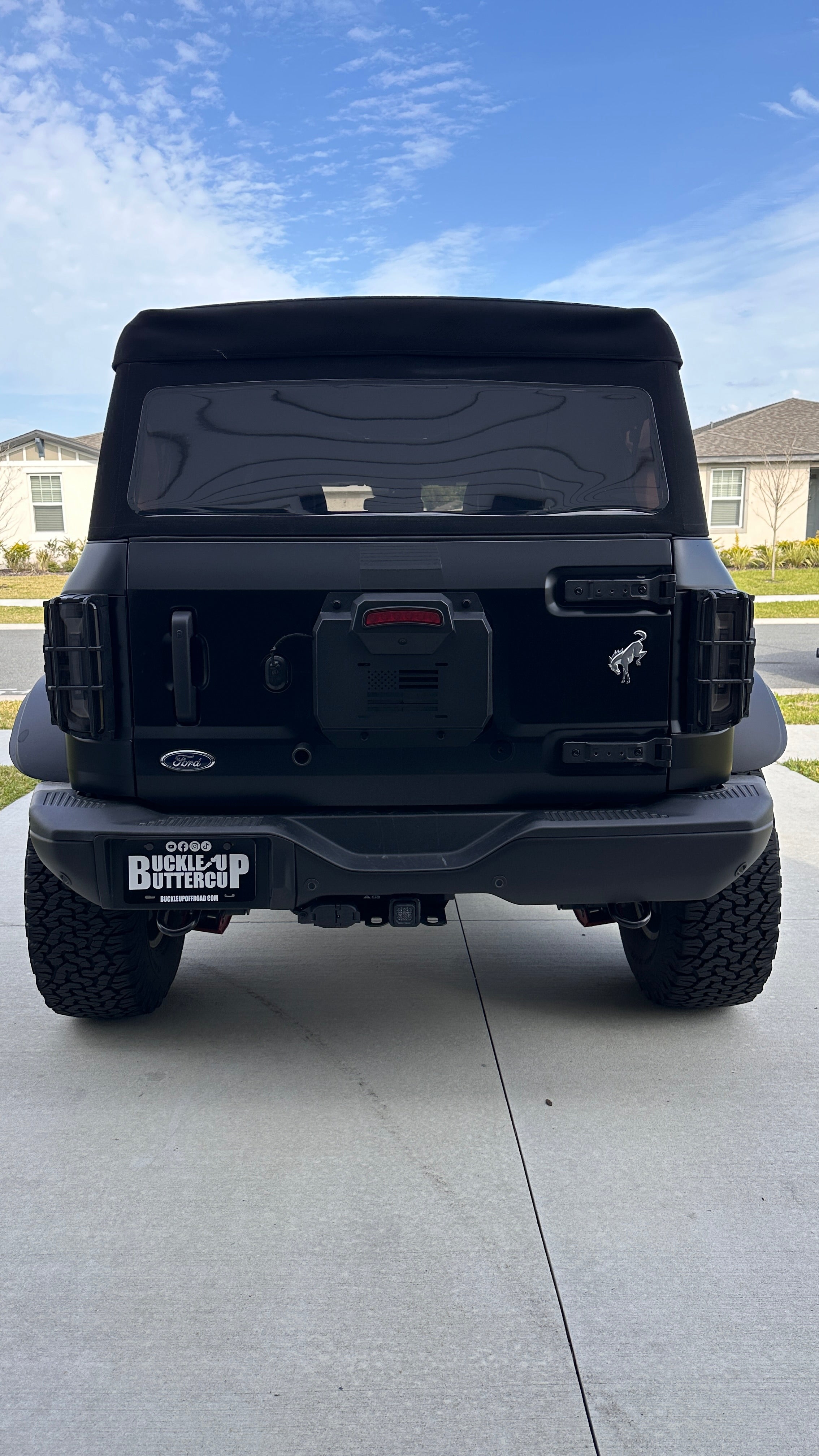 Buckle Up Off-Road Spare Tire Delete for 2021+ Ford Bronco with Optional License Plate Relocation | bub6gdelete