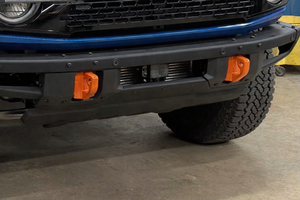 UPR Front Tow Hooks for OEM Modular Bumper for 2021+ Ford Bronco & Bronco Raptor (Orange) - Set of 2 | 2530-03