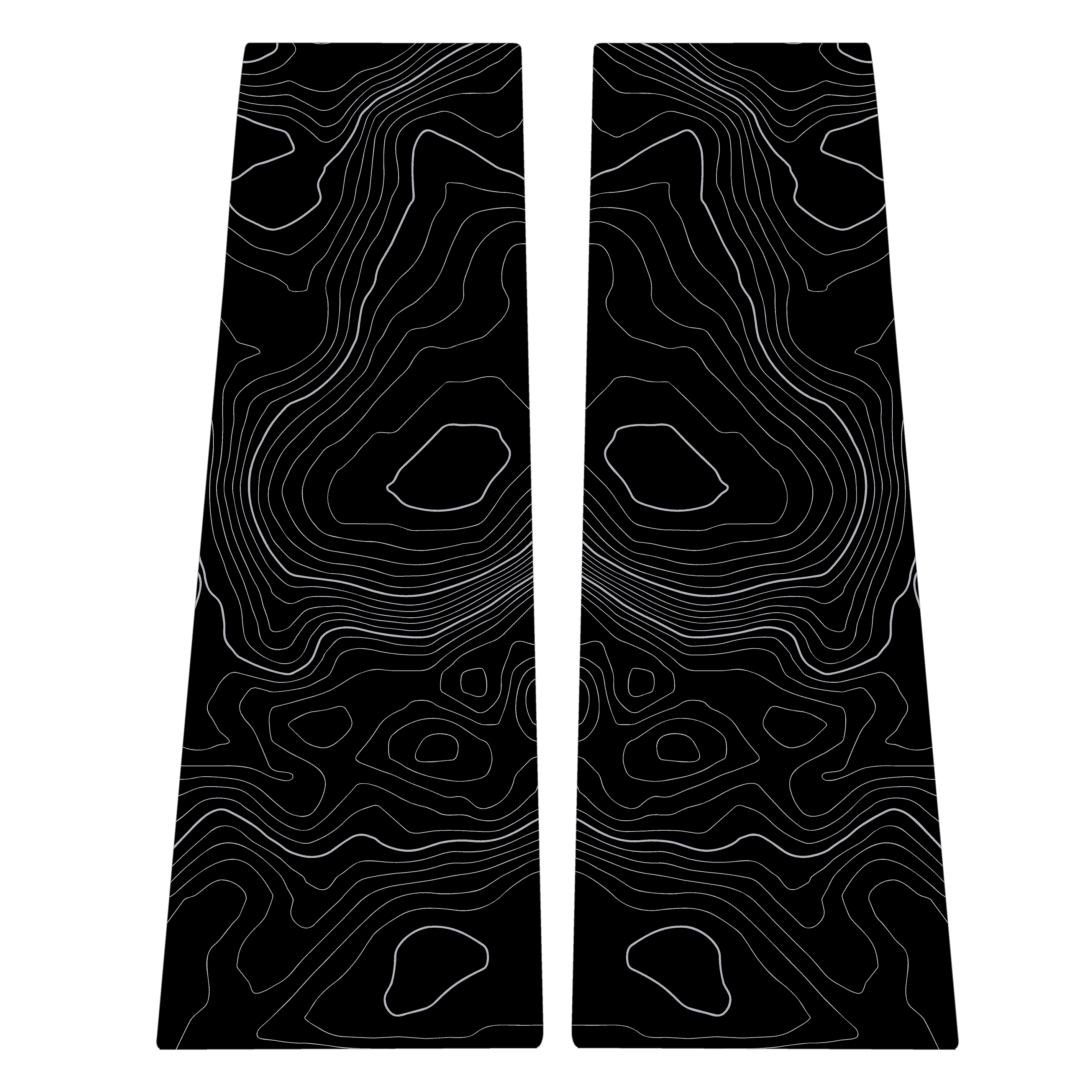 StickerFab Topographic B Pillar Overlays - 2024+ Ranger
