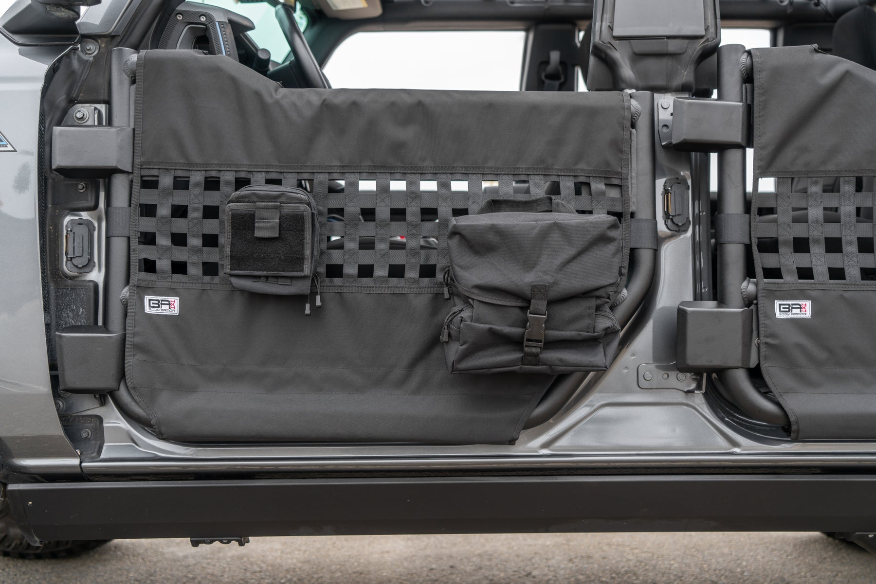 Body Armor 4x4 Front Tube Door - Pair 21-24 Ford Bronco 4DR | FB-6154