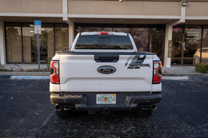 StickerFab American Flag Rear Window Overlay - 2024+ Ranger (Raptor) w/ Small Center Rear Window