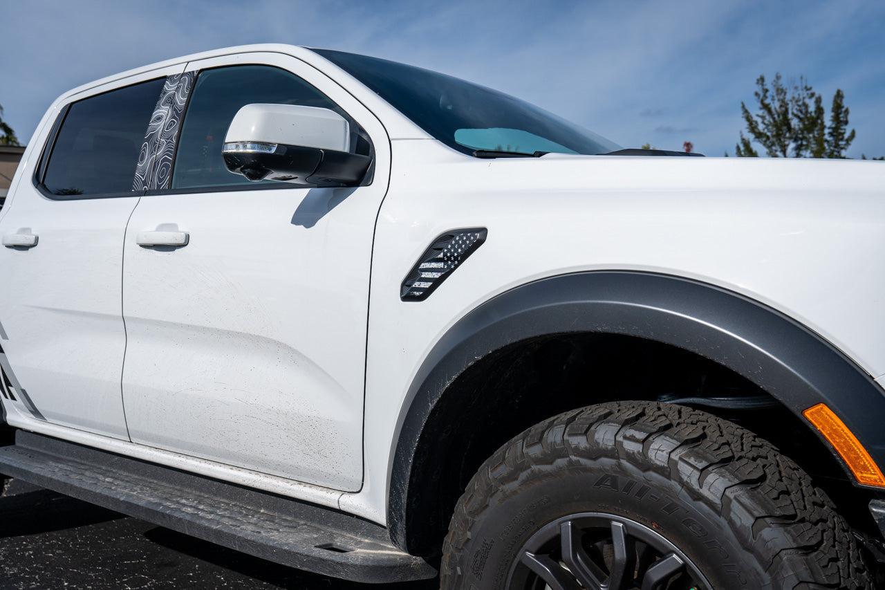 StickerFab American Flag Fender Vent Overlays - 2024+ Ranger Raptor