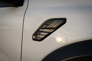 StickerFab American Flag Fender Vent Overlays - 2024+ Ranger Raptor