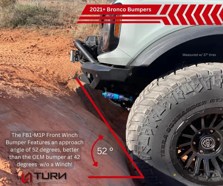 Turn Offroad 2021+ Ford Bronco Front Bumper Package | FB1-M1P