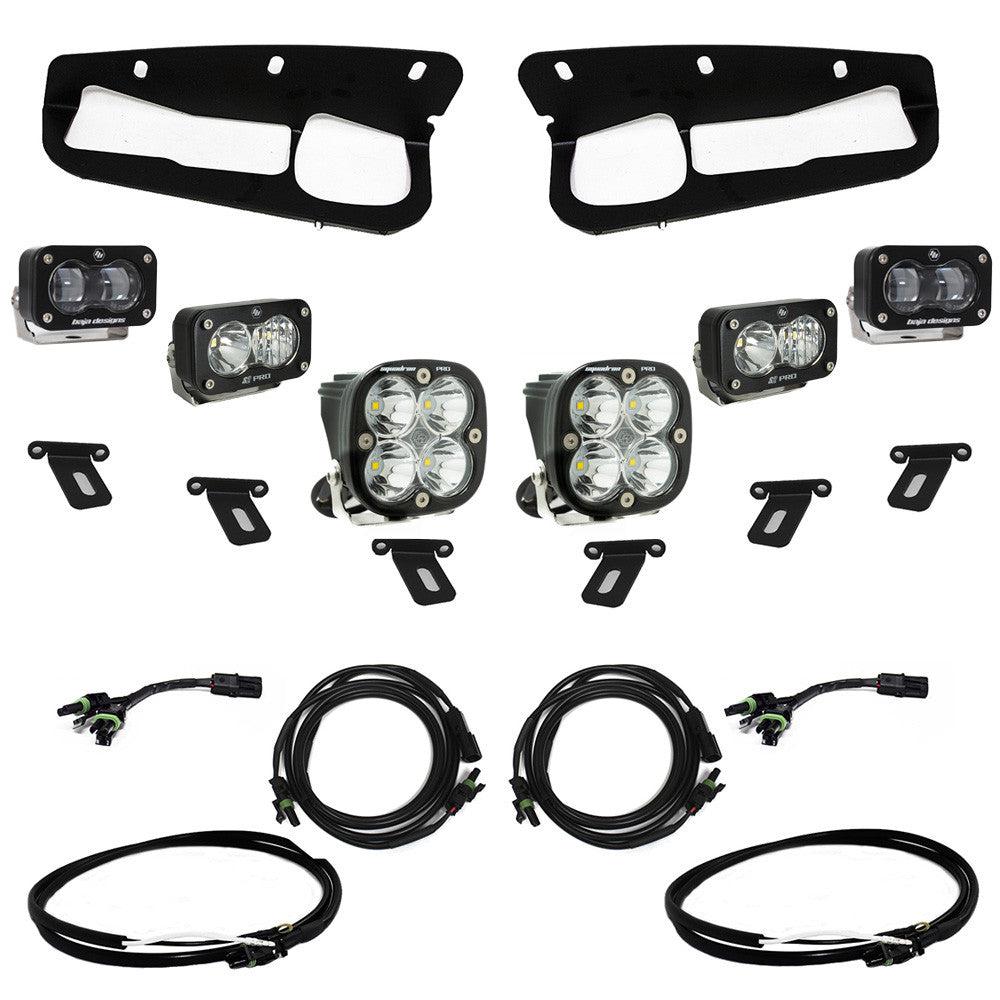 Baja Designs 2021+ Ford Bronco w/Steel Bumper S2 SAE Sportsmen Fog Pkt Light Kit w/Upfitter - Clear | baj448174UP