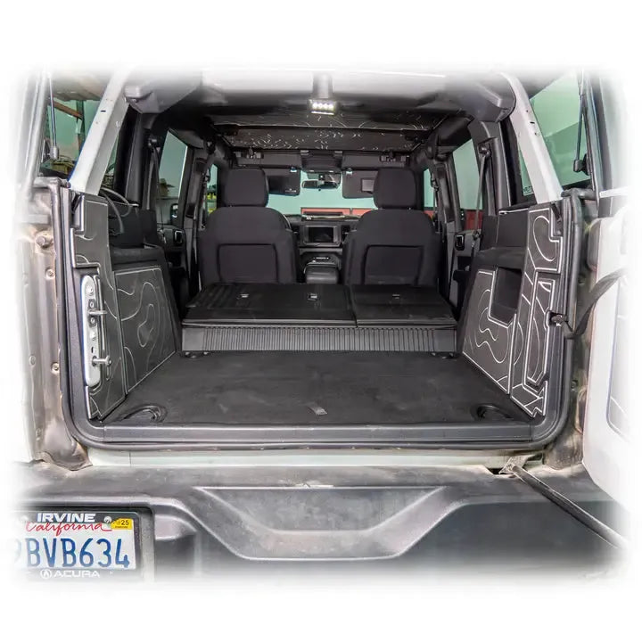 Turn Offroad 2021+ Ford Bronco Cargo Area Foam Protector Kit Black | IA5-M4B