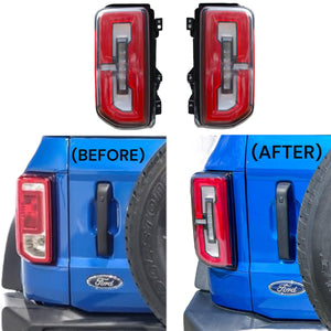 Lumen8 Signature OEM-Style Red Tail Lights for 2021+ Ford Bronco w/ HALOGEN Tail Lights ONLY