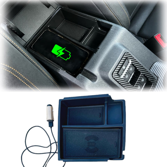 Buckle Up Off-Road Arm Rest Storage Wireless Charger for 2021+ Ford Bronco