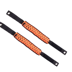 Buckle Up Off-Road Paracord Grab Handles Set of 2 for 2021+ Ford Bronco - Neon Orange