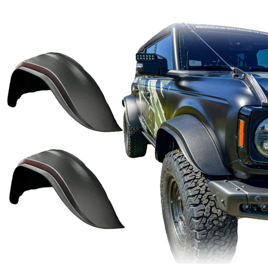Buckle Up Off-Road Wide Track Flares for 2021+ Ford Bronco Set of 4
