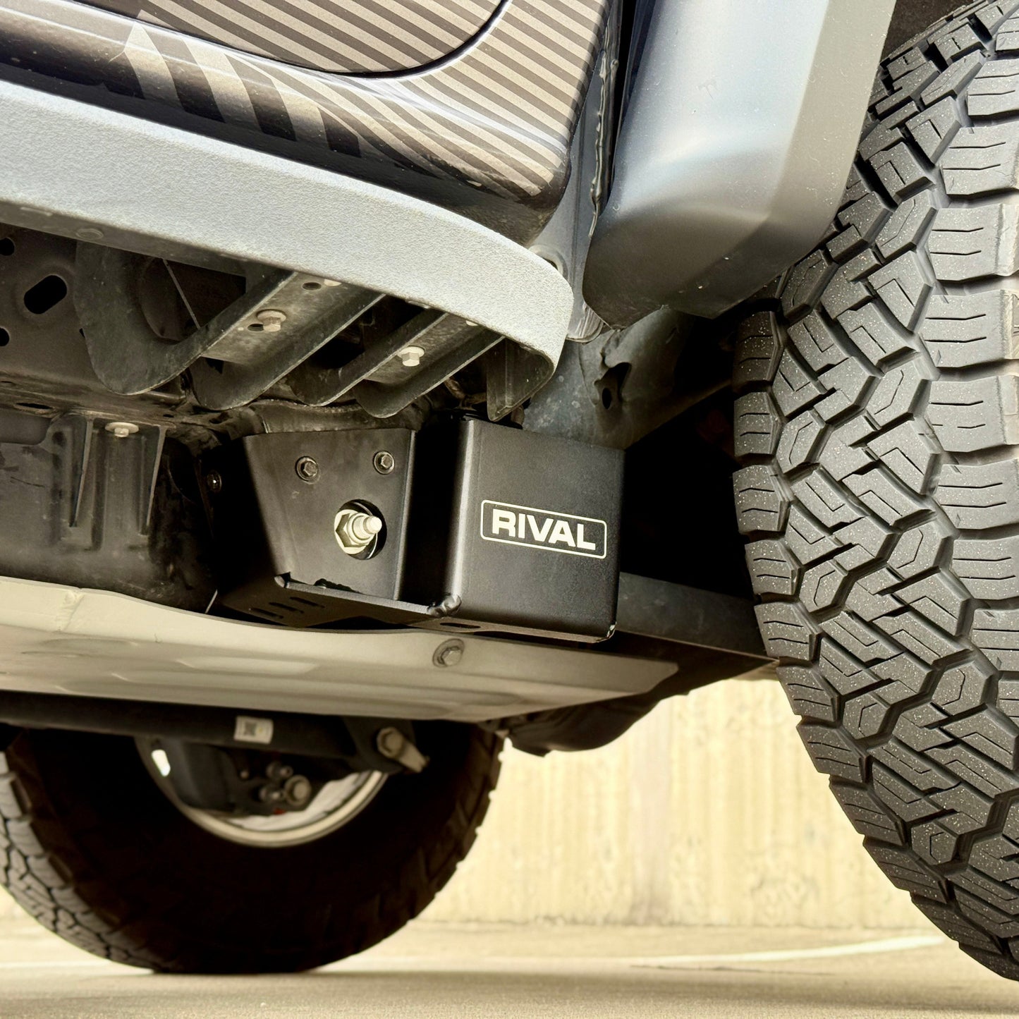 Rival Rear Suspension Travel Sensor Aluminum Armor Set for 2024+ Ford Ranger Raptor