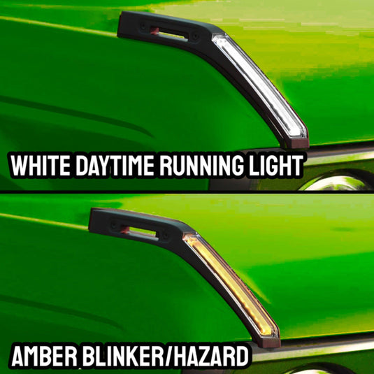 Lumen8 Dual Function Trail Site Lights for 2021+ Ford Bronco White DRL Amber turn