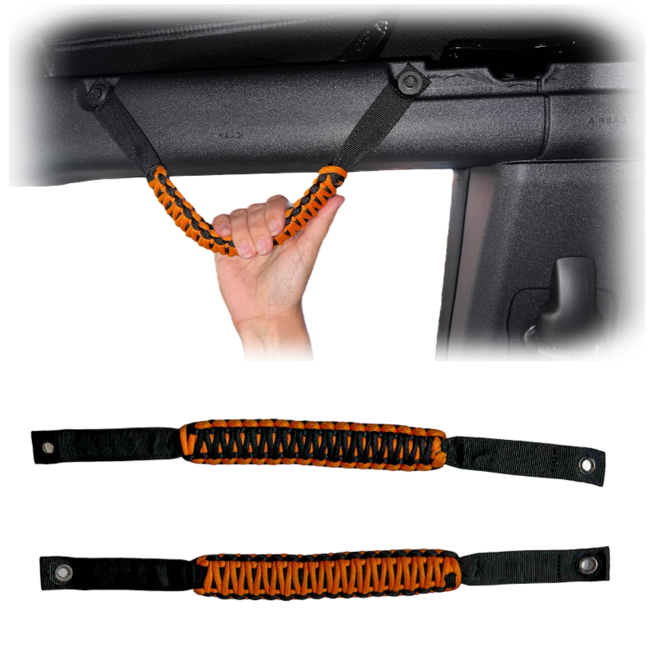 Buckle Up Off-Road Paracord Grab Handles Set of 2 for 2021+ Ford Bronco - Various Colors