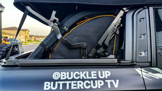 Buckle Up Off-Road Roll Bar Storage Bag Set of 2 for 2021+ Ford Bronco 4 Door - Badlands Orange
