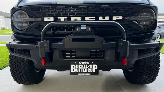 Buckle Up Off-Road License Plate Relocation Kit for 2021+ Ford Bronco w/ Modular Bumper