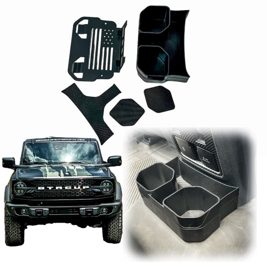 Buckle Up Off-Road Dual Rear Cup Holder for 2021+ Ford Bronco