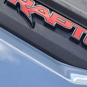AMP ABS Hood Emblem Inserts Pair for 22+ Ford Bronco Raptor (Code Orange) | UPR-AMP-85120-001