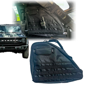 Buckle Up Off-Road Roll Bar Storage Bag for 2021+ Ford Bronco 4 Door - Black - Set of 2 | bub6grollstorbagblk