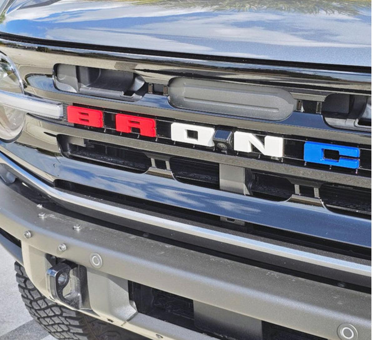 UPR Bronco Grille Replacement Lettering (Rapid Red) | UPR-3683-09 ...