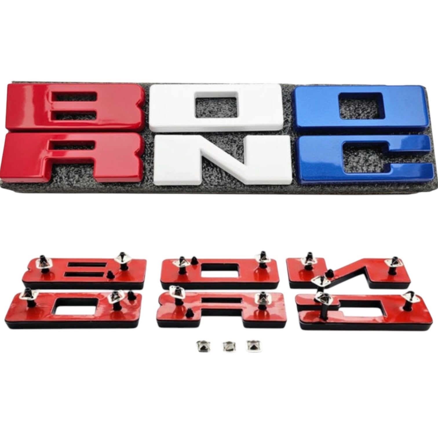 UPR Bronco Grille Replacement Lettering (Red,White,Blue) | UPR-3683-15 ...