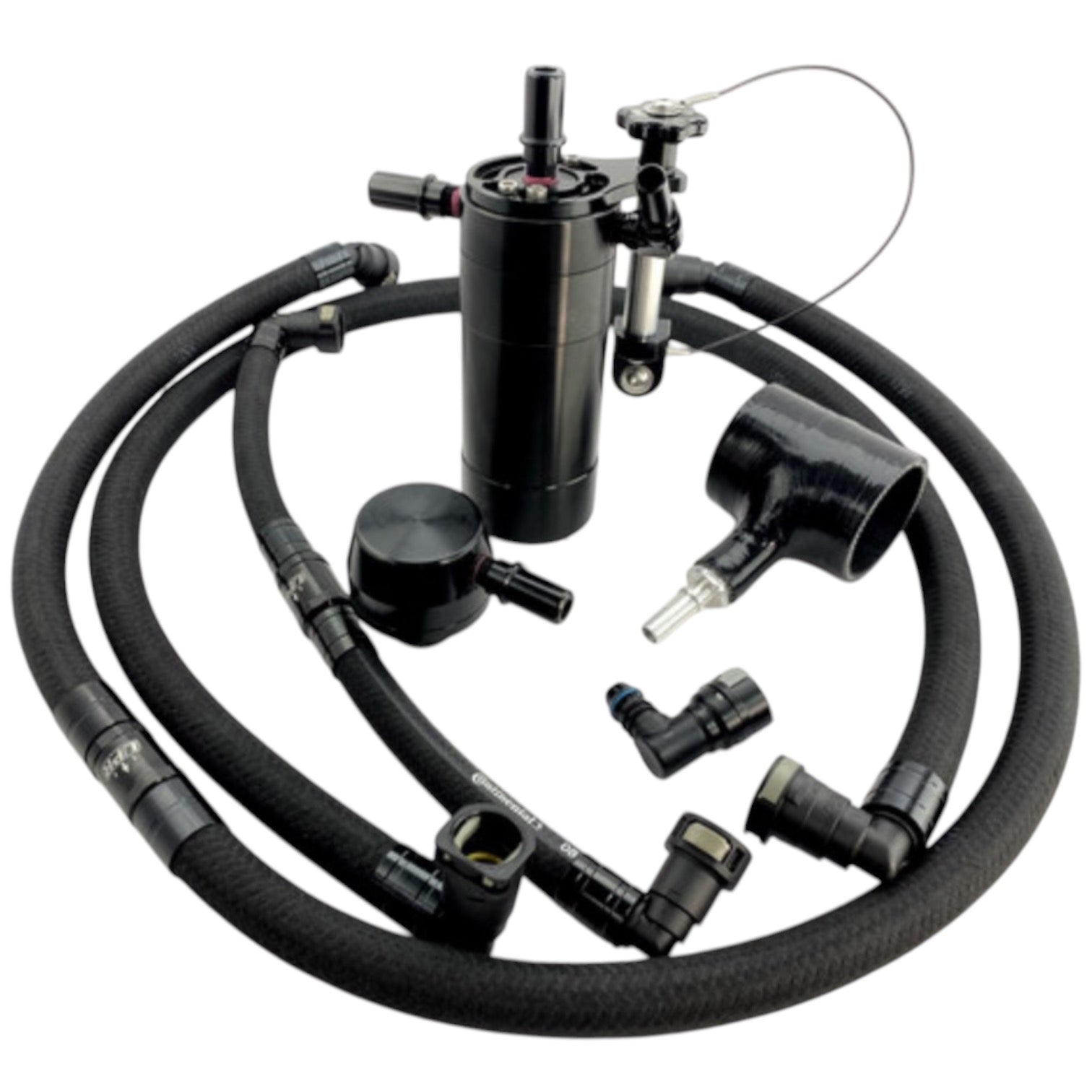 UPR 2.7L Plug N Play ™ Dual Valve Oil Catch Can w/Clean Side Separator ...