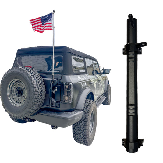 Buckle Up Off-Road Flag Pole & Antenna Mount & Bracket for 2021+ Ford Bronco
