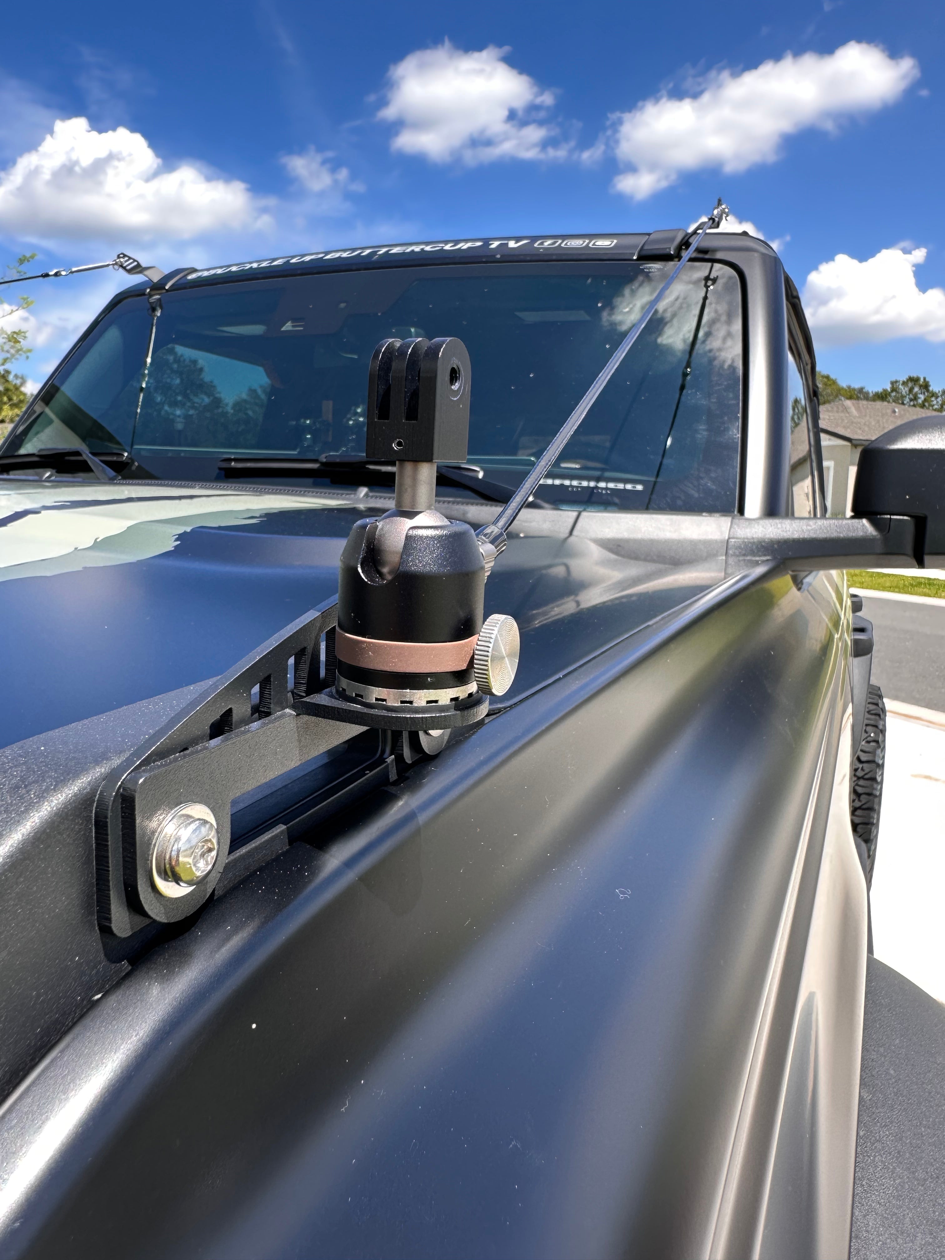 Buckle Up Off-Road Trail Site Camera or Go Pro Mount Bracket for 2021+ Ford Bronco | bub6ggoprosite