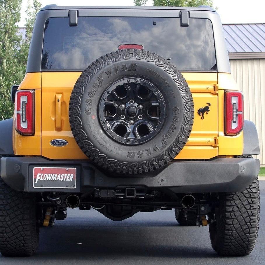 Flowmaster Outlaw Axle-Back Exhaust System - 2021-2025 Ford Bronco 2.3L/2.7L | SKU: 818120