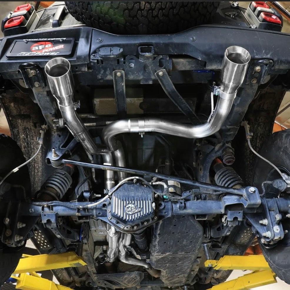 aFe Vulcan Series Cat-Back Exhaust 3in 304SS Polished Tips - 2022+ Ford Bronco V6 3.0L TT